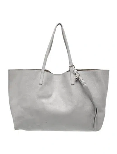 Pre-owned Alexander Mcqueen Skull Tote In Grey