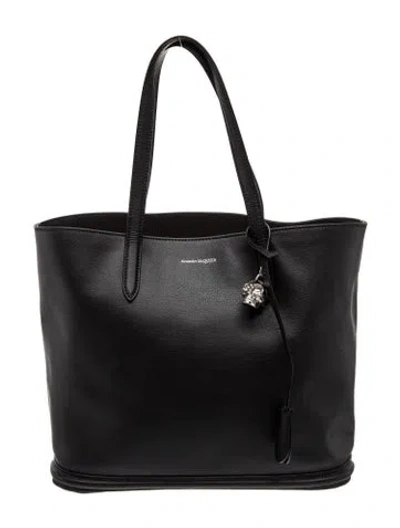 Pre-owned Alexander Mcqueen Skull Tote Medium In Black