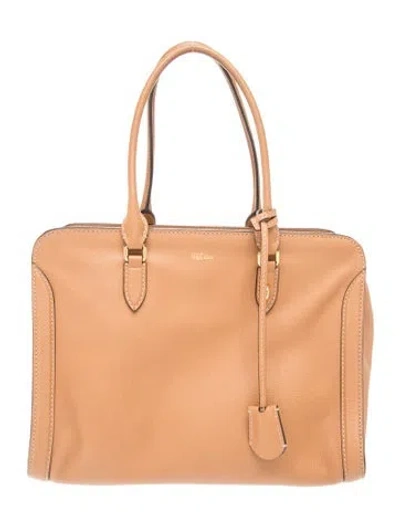 Pre-owned Alexander Mcqueen Skull Tote In Neutrals