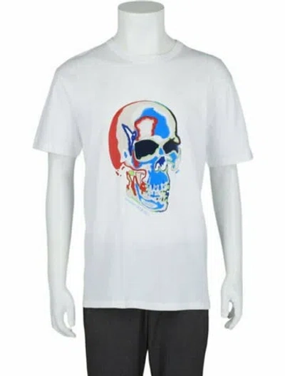 Pre-owned Alexander Mcqueen Skull T-shirt W/ Tags In White