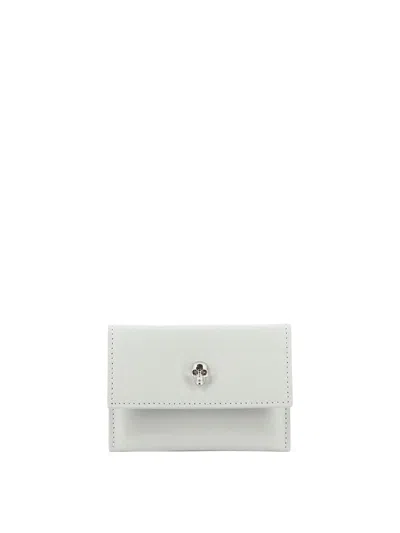 Alexander Mcqueen Alexander Mc Queen Skull Card Holder In Grey
