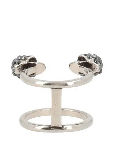 Alexander Mcqueen Skull-embellishment Ring In Gold