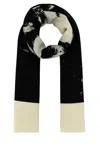Alexander Mcqueen Unique Print Silk Blend Scarf