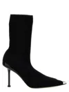 Alexander Mcqueen Alexander Mc Queen Black Knitted Boot In Black