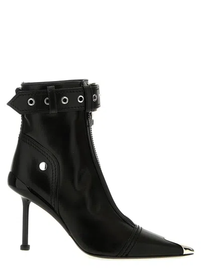 Alexander Mcqueen 'slash Biker' Ankle Boots