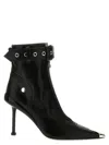 Alexander Mcqueen 'slash Biker' Ankle Boots