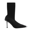 Alexander Mcqueen Alexander Mc Queen Black Knitted Boot In Black