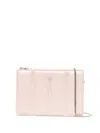 Alexander Mcqueen Slash Leather Shoulder Bag In Pink
