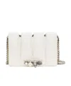 Alexander Mcqueen Slash Stud-detailing Chain-link Bag In White
