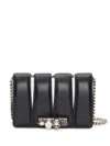 Alexander Mcqueen Slash Studded Chain-link Bag In Black