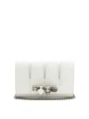 Alexander Mcqueen The Slash Leather Crossbody Bag In White