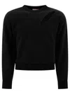Alexander Mcqueen Woman Black Sweatshirts