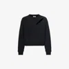 Alexander Mcqueen Mcqueen 'cut And Sew' Sweatshirt In Black