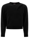 Alexander Mcqueen Woman Black Sweatshirts In Black