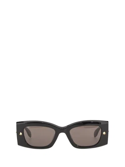 Alexander Mcqueen Sleek Women's Sunglasses - Fw23 Collection In Black