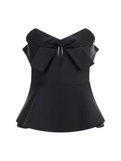 Alexander Mcqueen Alexander Mc Queen Strapless Corset Top In Black