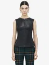 Alexander Mcqueen Sleeveless Leather Top