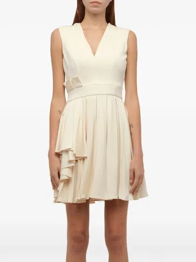 Alexander Mcqueen Sleeveless Mini Dress In Brown