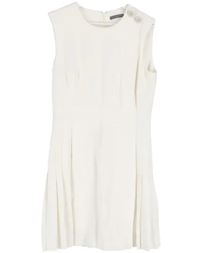 Alexander Mcqueen Sleeveless Mini Dress In White