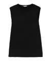 Alexander Mcqueen Black T-shirt With Transparent Inserts In Black