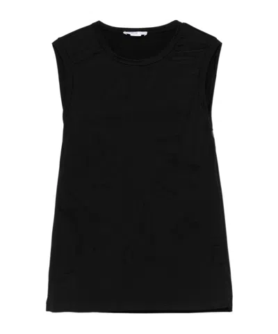 ALEXANDER MCQUEEN ALEXANDER MCQUEEN LOGO DETAILED MESH TANK TOP