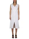 Alexander Mcqueen Cotton Dress In White