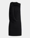Alexander Mcqueen Wool Crepe Dress In Black