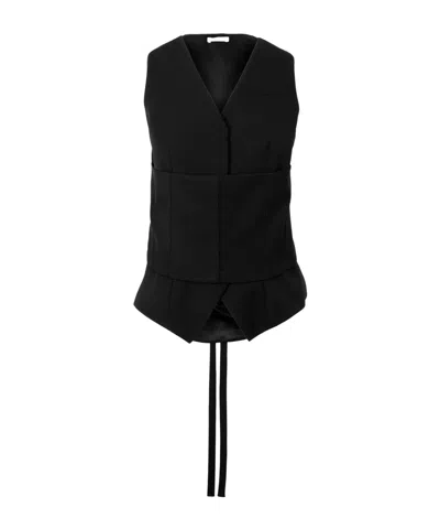 Alexander Mcqueen Sleeveless Vest In Black