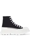 Alexander Mcqueen Tread Slick High-top Sneakers In Black