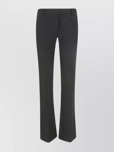 Alexander Mcqueen Slim Bootcut Trousers Featuring Front Crease In Blue