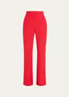 Alexander Mcqueen Slim-fit Bootcut Trousers In Love Red