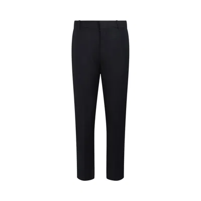 Pre-owned Alexander Mcqueen Slim Fit Cigarette Trousers 'navy' | Blue | Men's Size 44