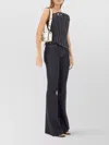 Alexander Mcqueen Slim Fit Strapless Top With Contrast Stitching