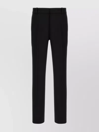 Alexander Mcqueen Slim Pants Tailored Crease Detail In Black