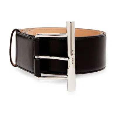 Alexander Mcqueen Sling Belt In Black
