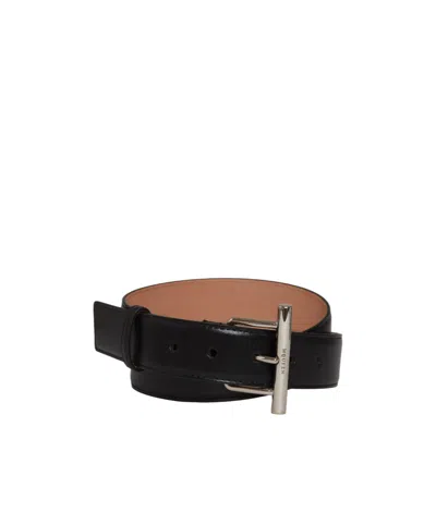Alexander Mcqueen Sling Belt In Black