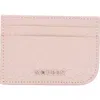 Alexander Mcqueen Mcqueen Sling Card Case In 1063 Pink/cognac/silver