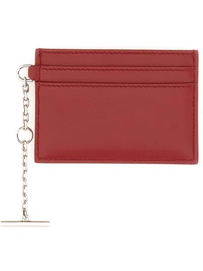 Alexander Mcqueen Sling Card Case In Red