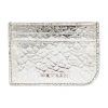 Alexander Mcqueen Sling Card Case In Silver