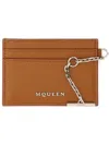 Alexander Mcqueen Sling Card Holder In Brown