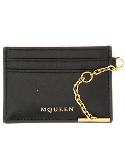 Alexander Mcqueen Sling Card Holder In Red