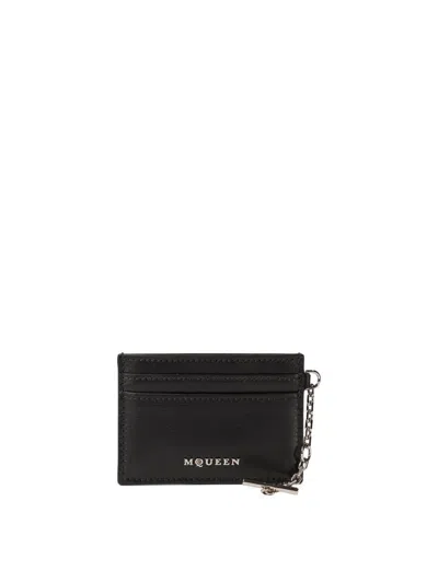 Alexander Mcqueen "sling" Card Holder In Black
