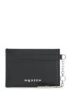 Alexander Mcqueen Sling Card Holder Door In Black