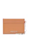 Alexander Mcqueen Sling Card Holder In Brown