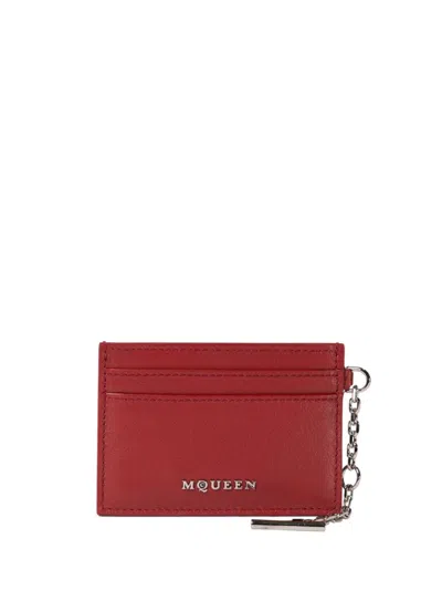 Alexander Mcqueen Alexander Mc Queen "sling" Card Holder In Red