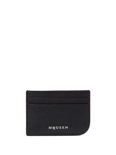 Alexander Mcqueen Mcqueen Sling Card Holder In Black