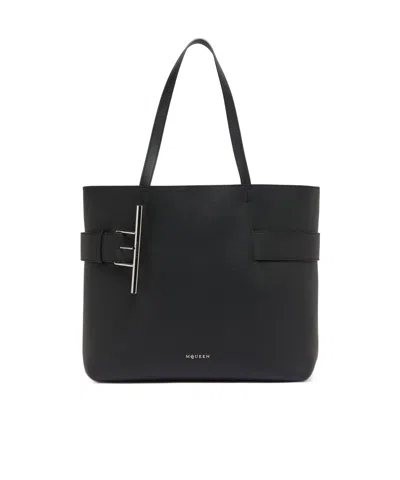 Alexander Mcqueen Mcqueen Black T-bar Sling Bag
