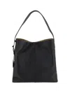Alexander Mcqueen Mcqueen T-bar Sling Hobo Bag In Black/silver