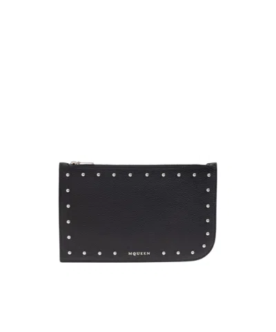 Alexander Mcqueen Sling Stud Embellished Zipped Pouch