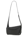 Alexander Mcqueen T-bar Sling Textured-leather Shoulder Bag In Black